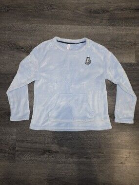 JoySpun Cozy Plush Long-Sleeve Pajama Top - Light Blue
